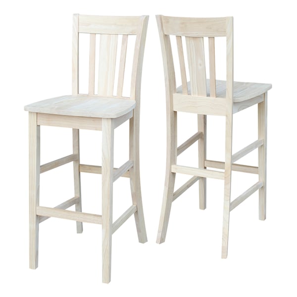 Whitewood Industries Solid Wood San Remo Counter Height Dining Stool - 30" Seat Height S-103 - main
